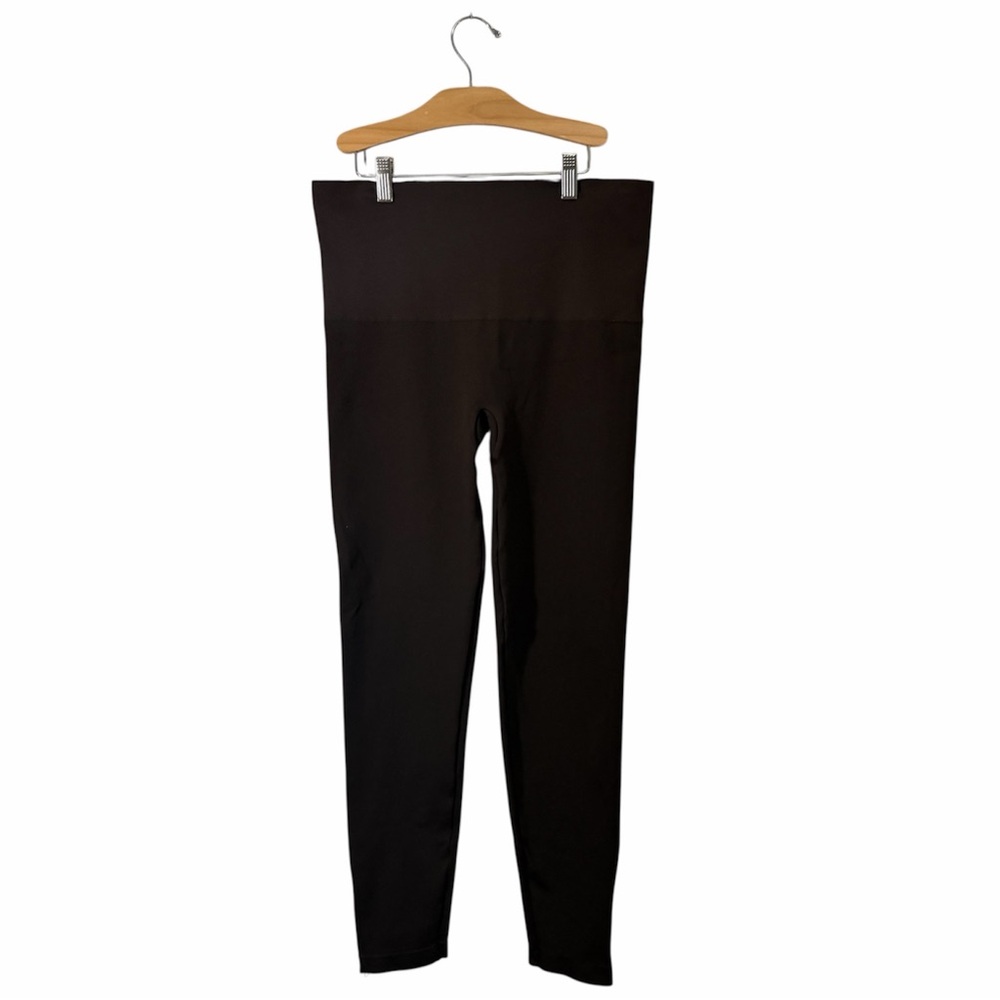 Spanx Seamless High Rise Legging Women 2XL Brown Compression Full Length Zipper
